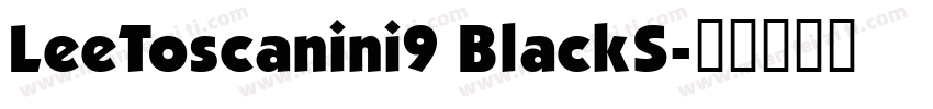 LeeToscanini9 BlackS字体转换
